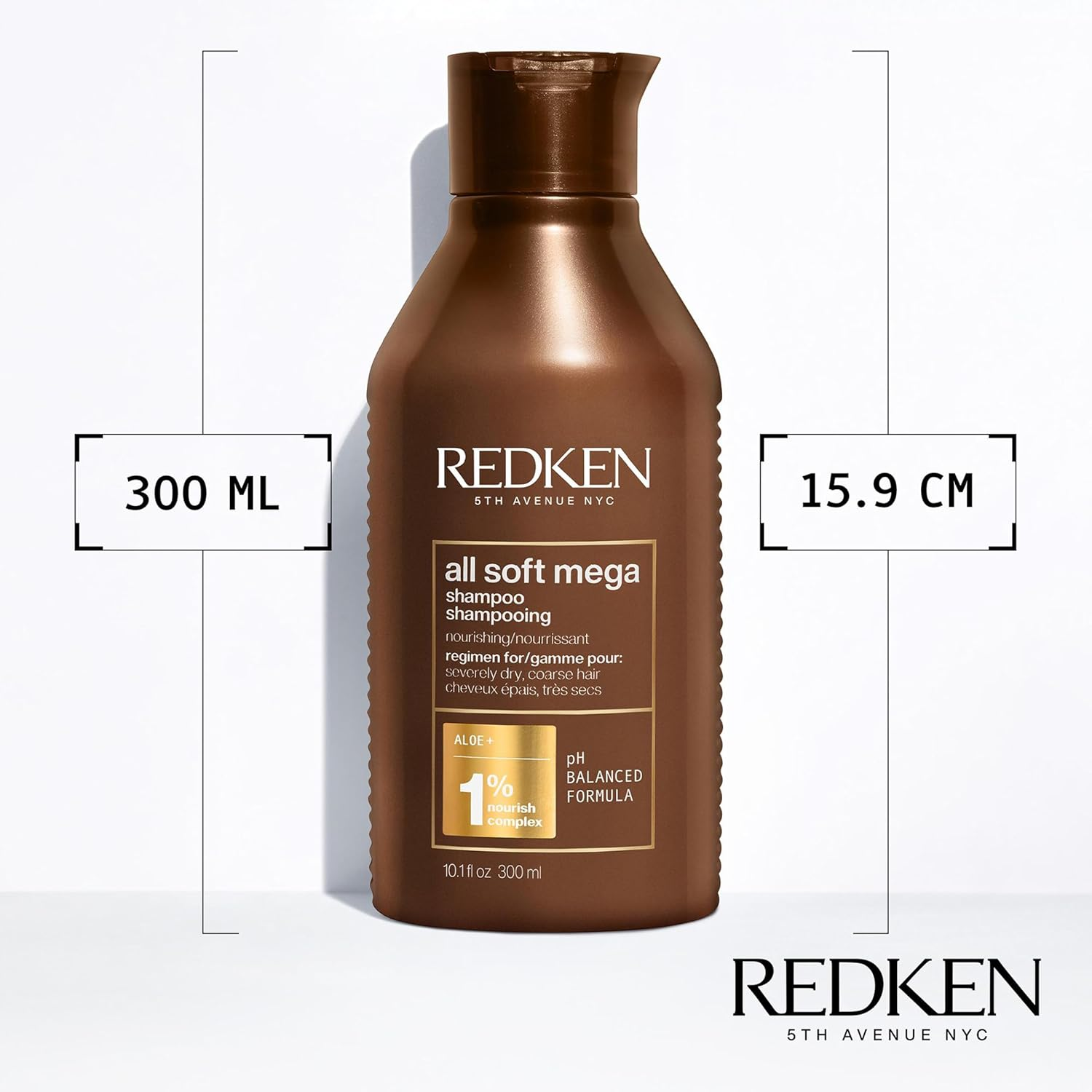 Redken All Soft Mega Shampoo (For Severely Dry/Coarse Hair) 300Ml image number 5