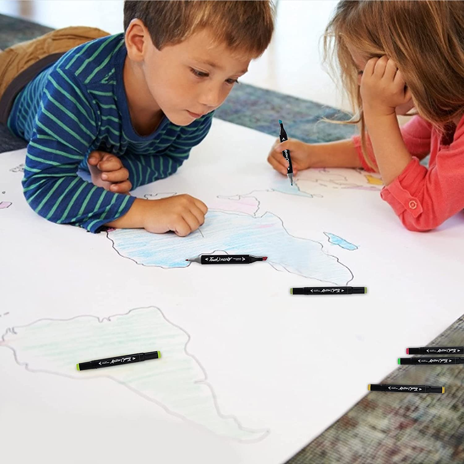 120 Colors Dual Tips Art Twin Sketch Markers,Pioghax Permanent Alcohol Brush Markers Set Coloring Art Markers with Case for Sketching, Adult Coloring Books and Illustration&hellip;