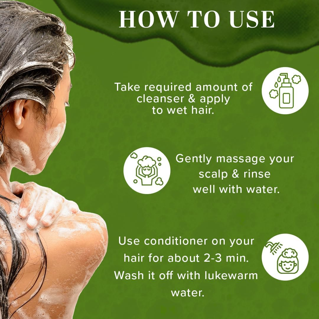 Khadi Natural Herbal Shampoo, Amla and Bhringraj, 210Ml (Pack of 2)