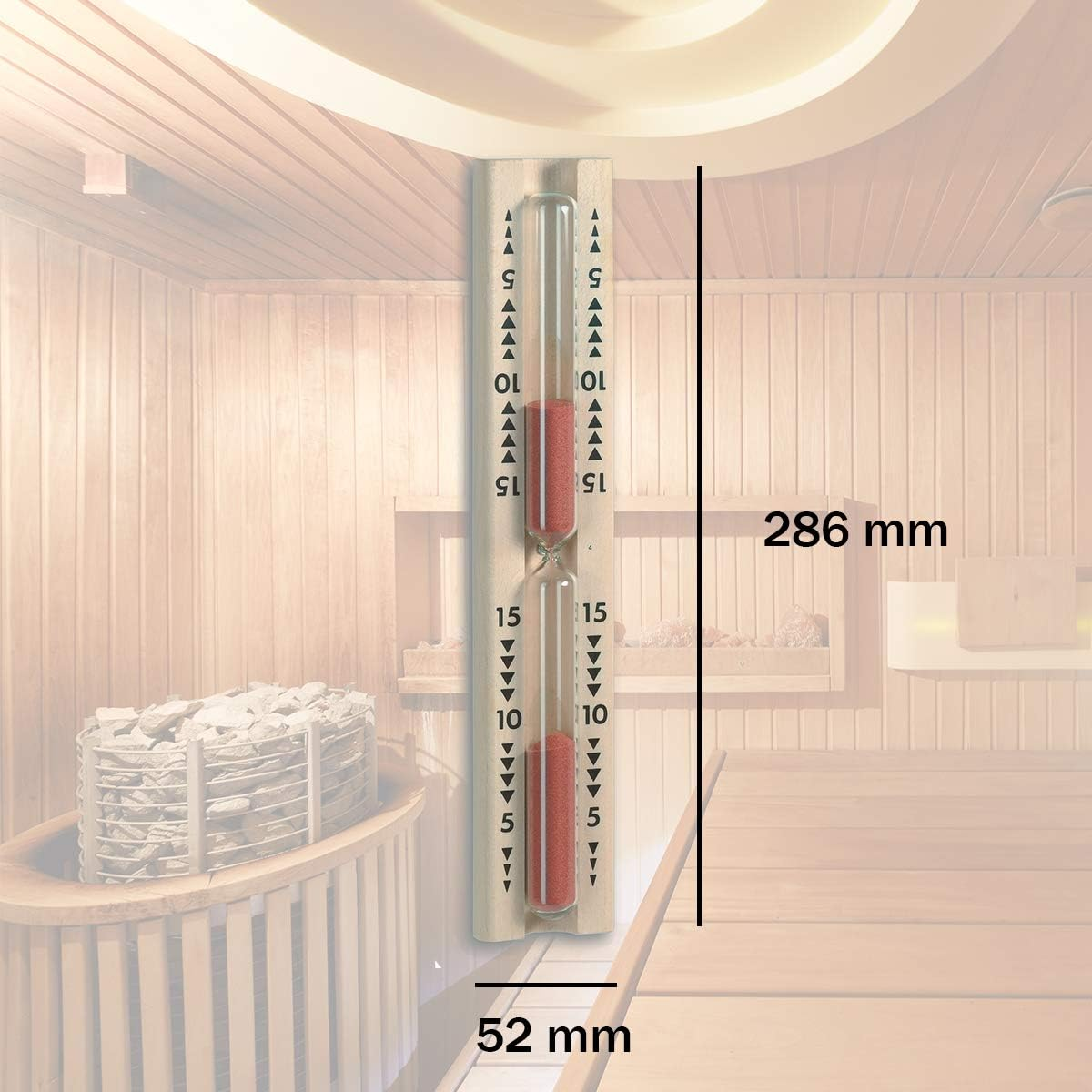 TFA 40.1001 Sauna Hour-Glass 5.2X3X28.7 Cm Beech Wood image number 1