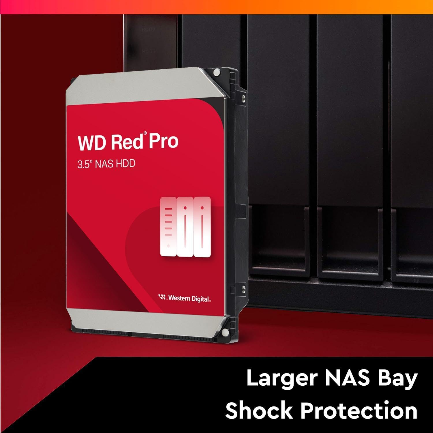 Western Digital WD Red Pro 14TB 3.5" NAS HDD SATA3 7200RPM 512MB Cache 24X7 180TBW ~8-Bays Nasware 3.0 CMR Tech 5Yrs Wty ~WD142KFGX