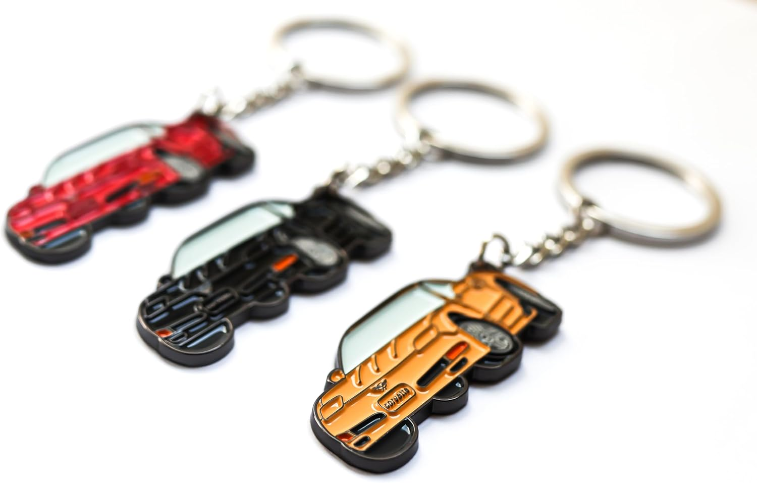 Whitaker World LLC C5 Corvette Keychain - Black image number 2