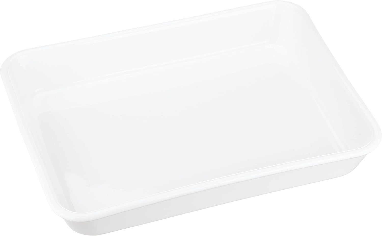 TAMAKI T-787168 Ceramic Bat, White, Diameter 11.6 X Depth 9.1 X Height 1.9 Inches (29.5 X 23 X 4.8 Cm), 66.7 Fl Oz (2,100 Ml), Microwave, Dishwasher, Oven Safe