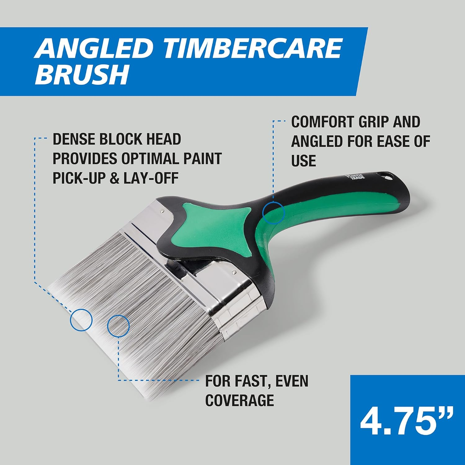 Harris Trade Angled Timbercare Brush 4.75" image number 1