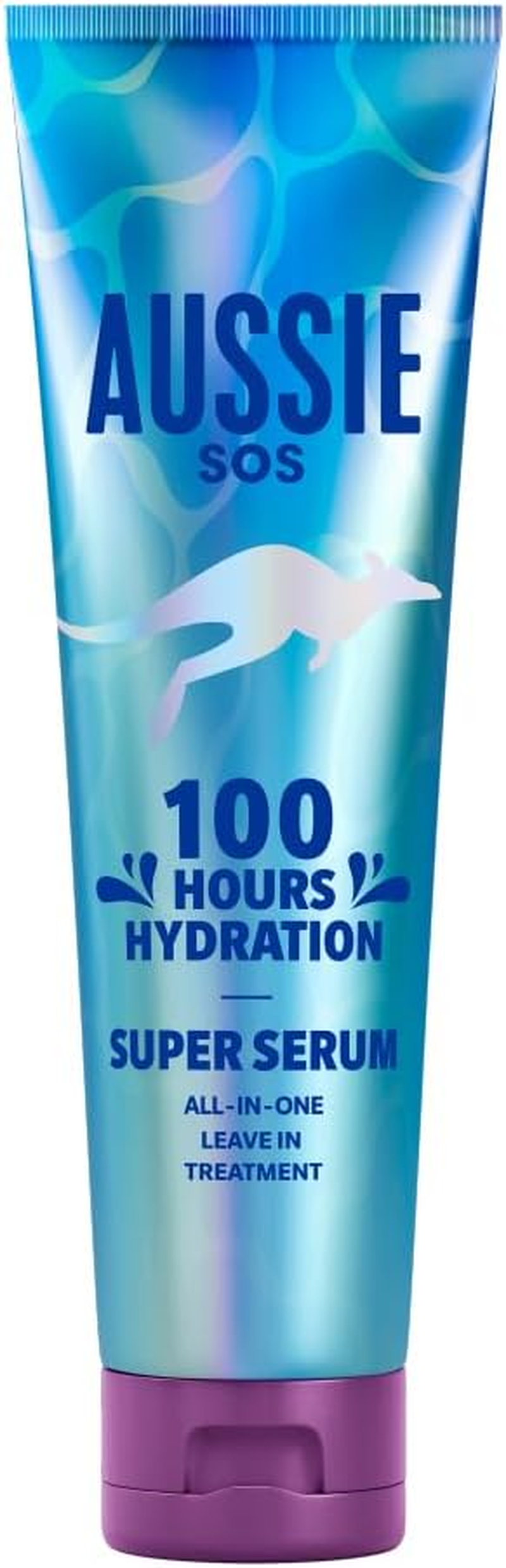 Aussie Super Serum Leave in Conditioner Hair Serum Treatment, for Dry, Damaged Hair. 100 Hours of Hydration, Smooth, Soften, Detangle, Prevent Split Ends and Boost Shine, 160Ml