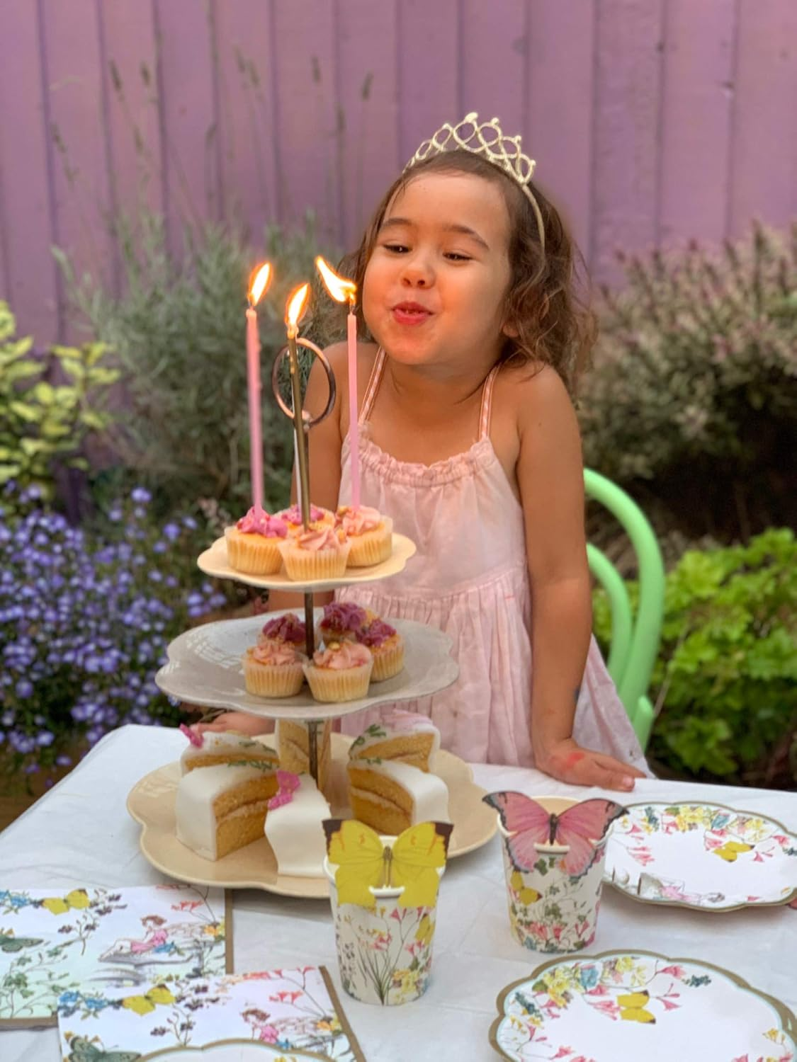 Talking Tables Truly Fairy Paper Napkins (13 Inch) for a Birthday Party or Tea Party, Multicolor (20 Pack) image number 2