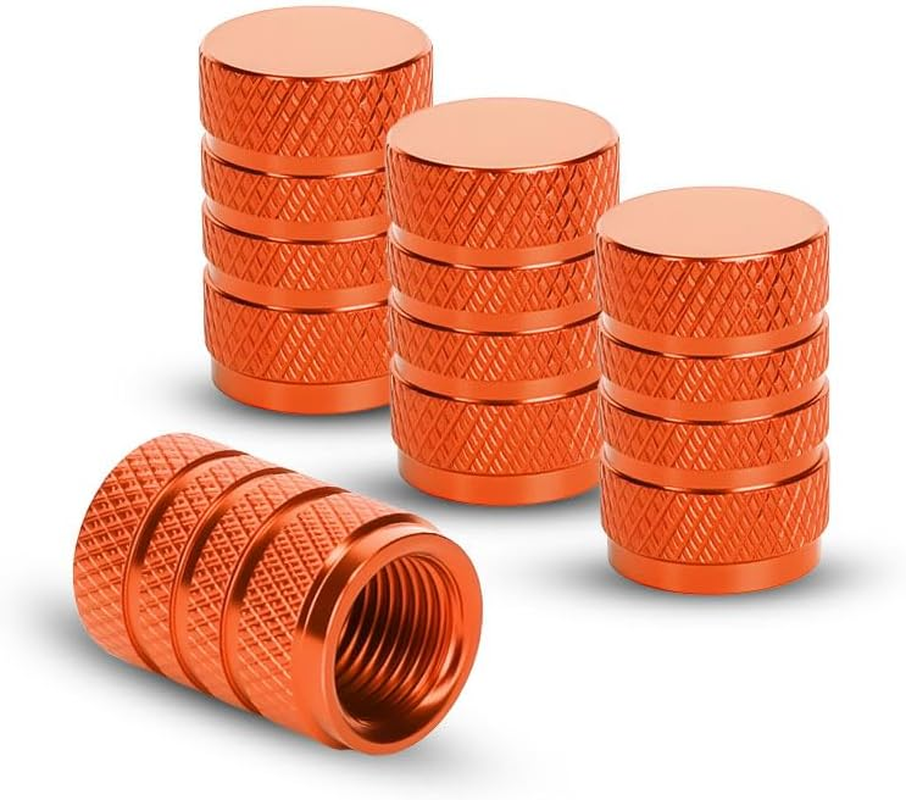 4 Pcs Tyre Valve Caps, Aluminum Car Tyre Valve Dust Caps, with Sealing Ring, Corrosion Resistant Universal Stem Covers for Cars, Trucks, Motorcycles, Bikes - Blue image number 3