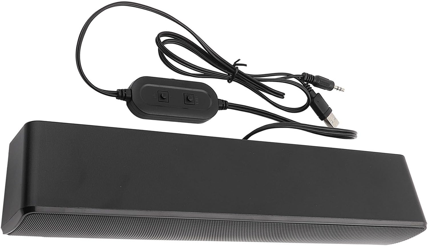 PC Soundbar, Home Theater Stereo Soundbar Lightweight 3D Stereo Sound for Smartphone for Other Devices with 3.5 Mm Ports (Black) image number 4