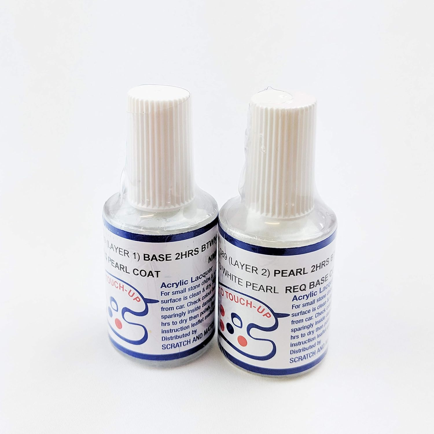 O89 Frosted White Pearl REQ Base & Coat Touch up Paint for Toyota Corolla RAV4