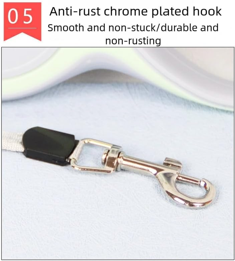 New Traction Rope for Walking Dogs with One Click Brake, Retractable Traction Rope for Small Cats and Dogs, 5 Meters Long image number 2