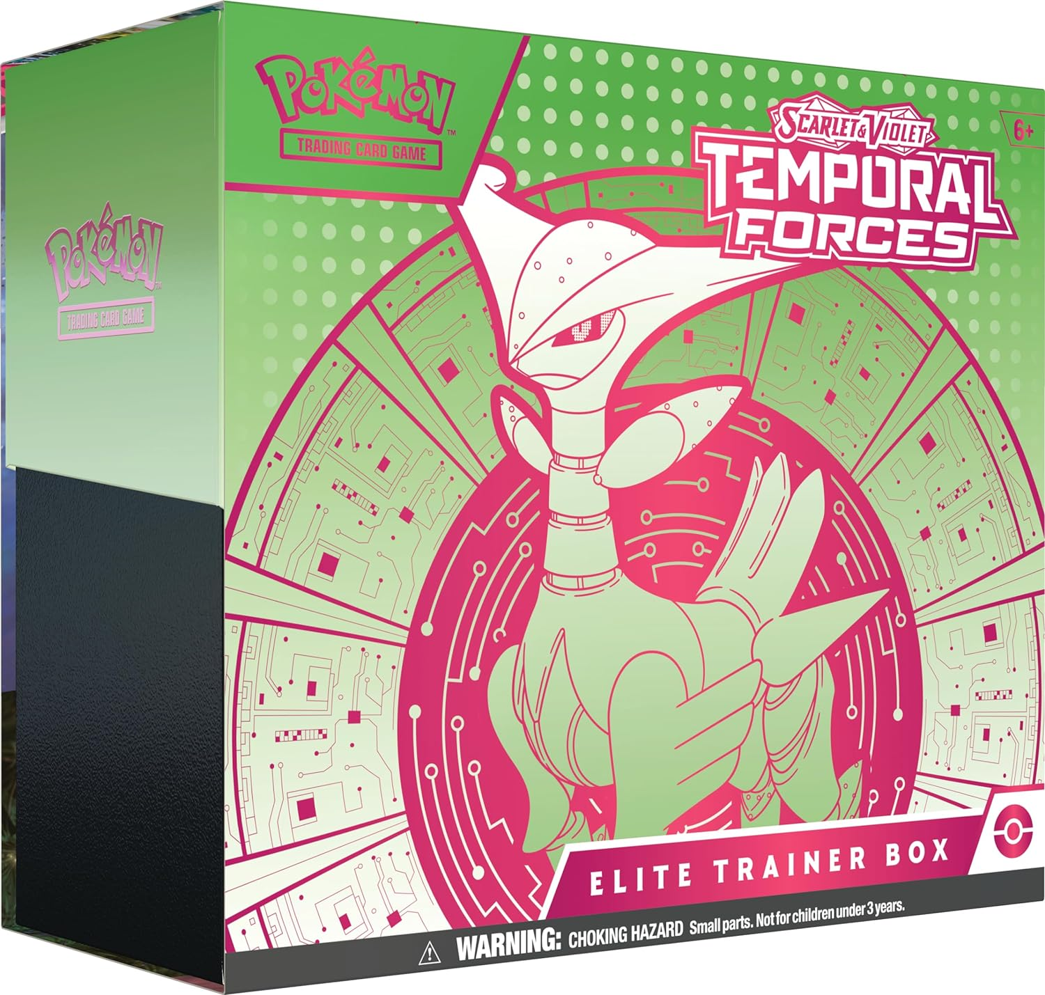 Pok&eacute;mon TCG: Scarlet & Violet&mdash;Temporal Forces Elite Trainer Box &ndash; Walking Wake (1 Full-Art Flutter Mane Promo Card, 9 Boosters & Premium Accessories) image number 5