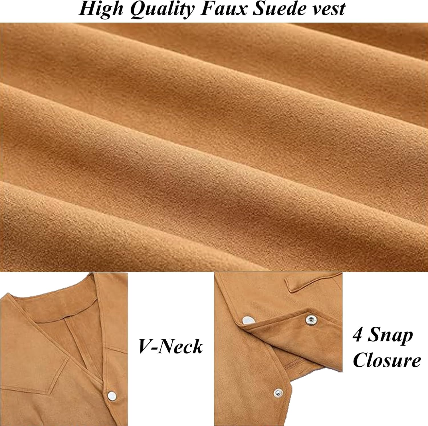 COSOUKE Cowboy Costume Halloween Costumes Men with Hat Vest Belt Red Bandana image number 2