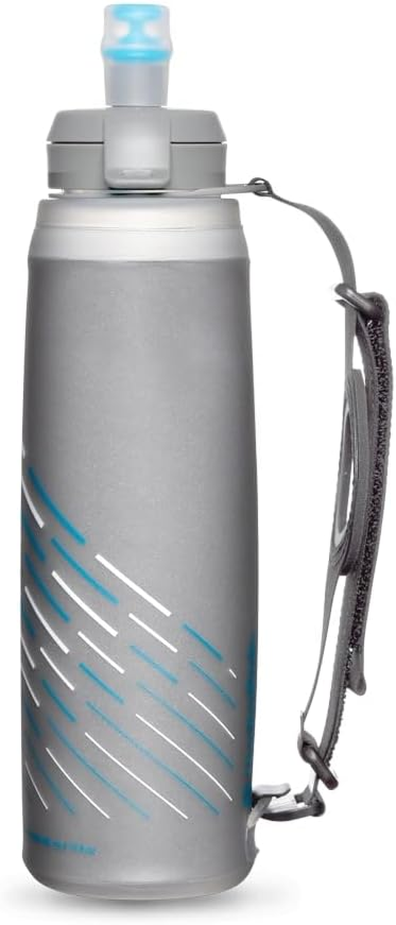 Hydrapak Skyflask IT Speed 500Ml - Insulated Collapsible Handheld Running Water Bottle Soft Flask - (500 Ml/16 Oz) - Adjustable Handstrap with Thumb Loop, Spill-Proof Cap, Silver image number 6