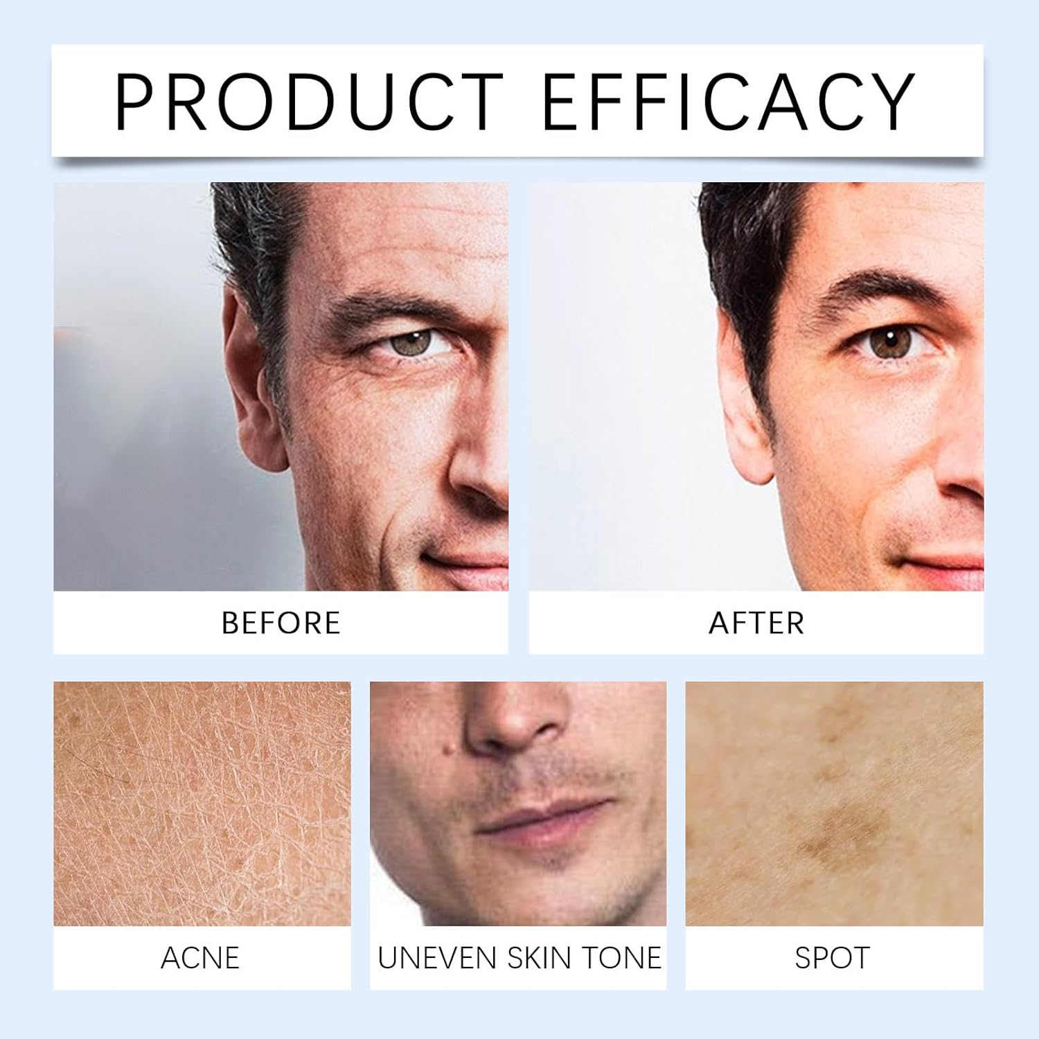 6 in 1Mens Face Moisturizer, Anti-Aging and Firmer Face Cream, Dull Spots Remover, Hydrating & Nourishing, Reduces Wrinkles, Fine Lines and Eye Bags, after Shave Lotion for Men (3Pcs) - 2Pcs image number 7