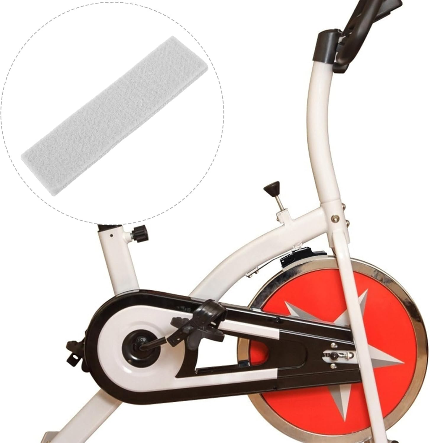 Milisten 10 Pcs Bike Brake Pads Exercise Bike Brake Pads Felt Drag Pad Bike Brake Pads Blocks for Fitness Bike Cycle Brake Replacement Light Grey image number 2