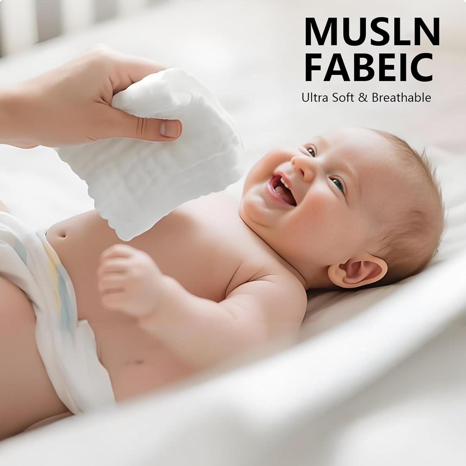 6 Pack Muslin Burp Cloths for Baby 100% Cotton Large 20''X10',6-Layer Thickened Baby Burp Cloths,For Newborn Boys & Girls (Blue)