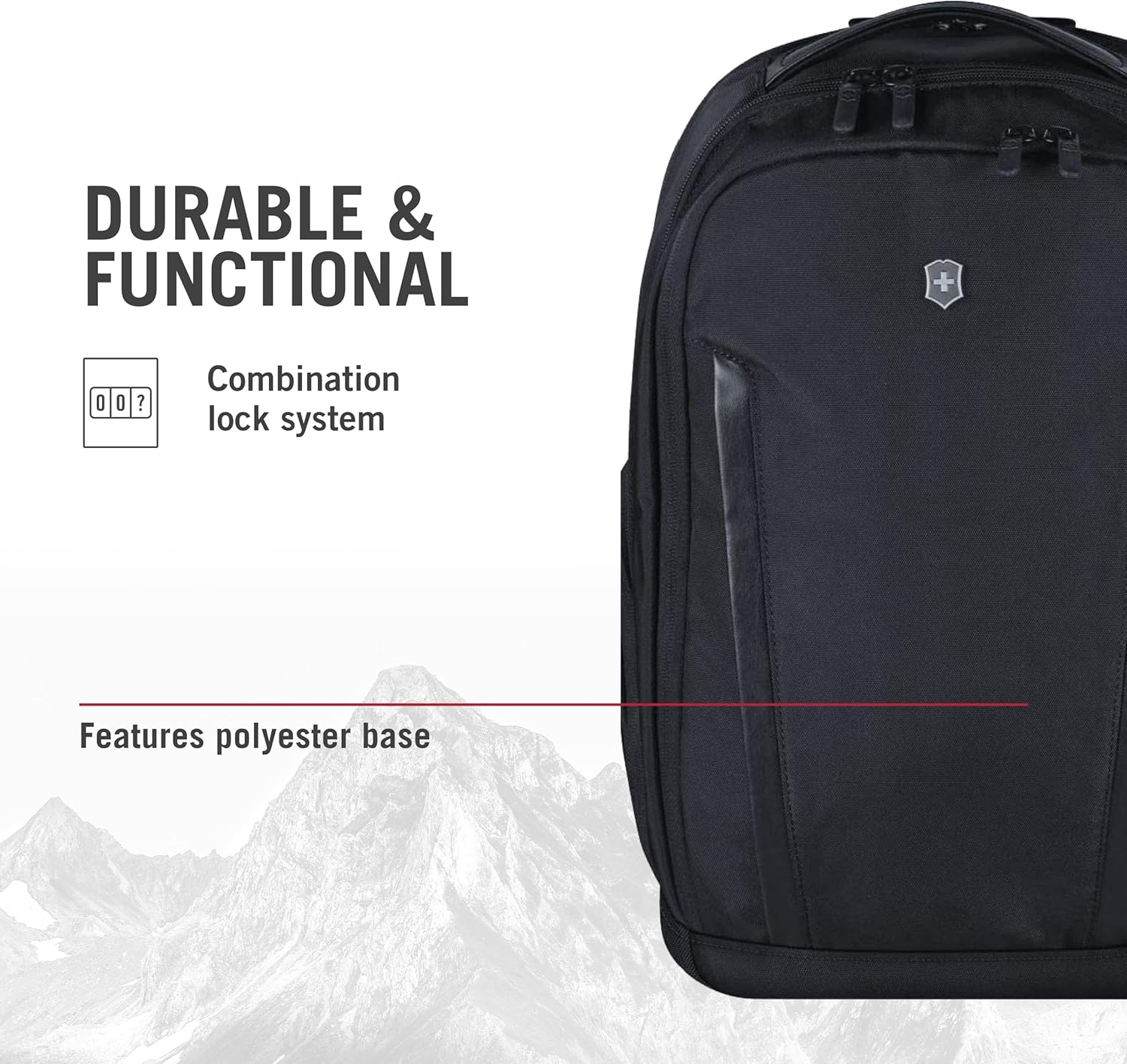 Victorinox 602154 Altmont Professional Essential 15" Laptop Backpack, Black