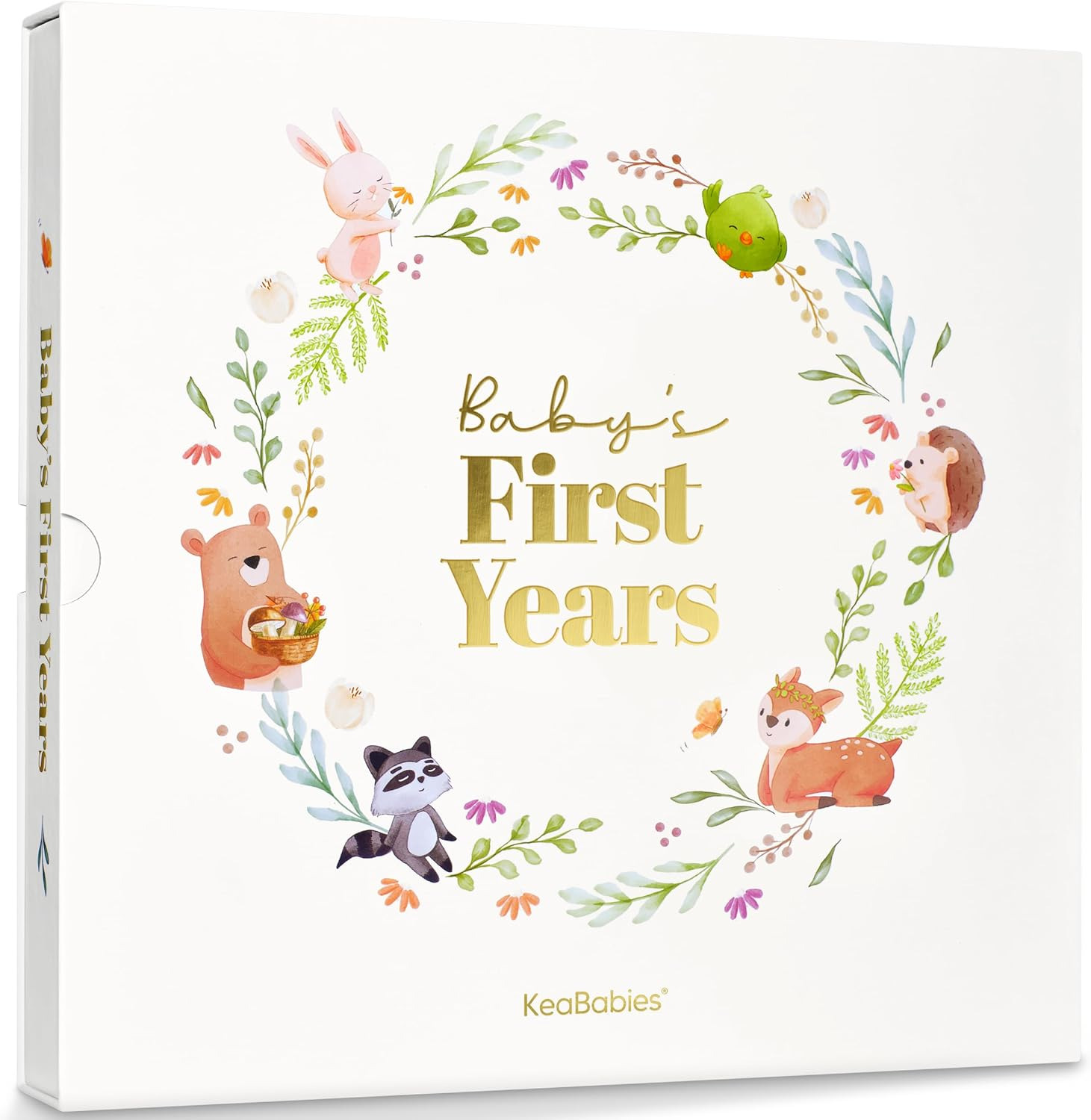 Keepsake Baby Memory Book, Girl, Boy - Beautiful First 5 Year Journal Book, 100 Pages Newborn Milestone Scrapbook, from Pregnancy to Age 5, First Time Mom Gifts for Baby Shower, Gender Neutral (Muse) image number 2