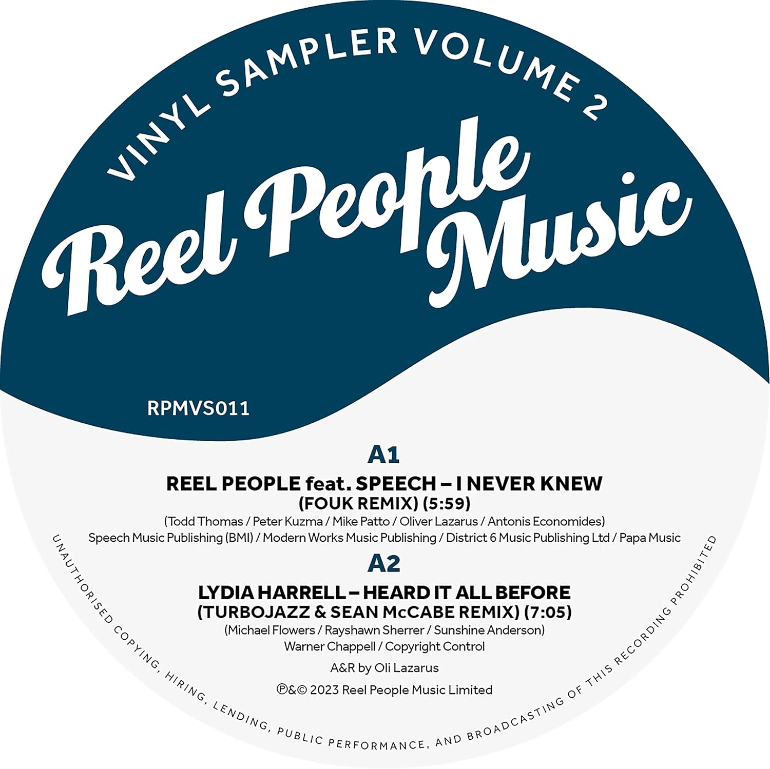 Reel People Music Vinyl Sampler Vol.3 (12" Turquoise)