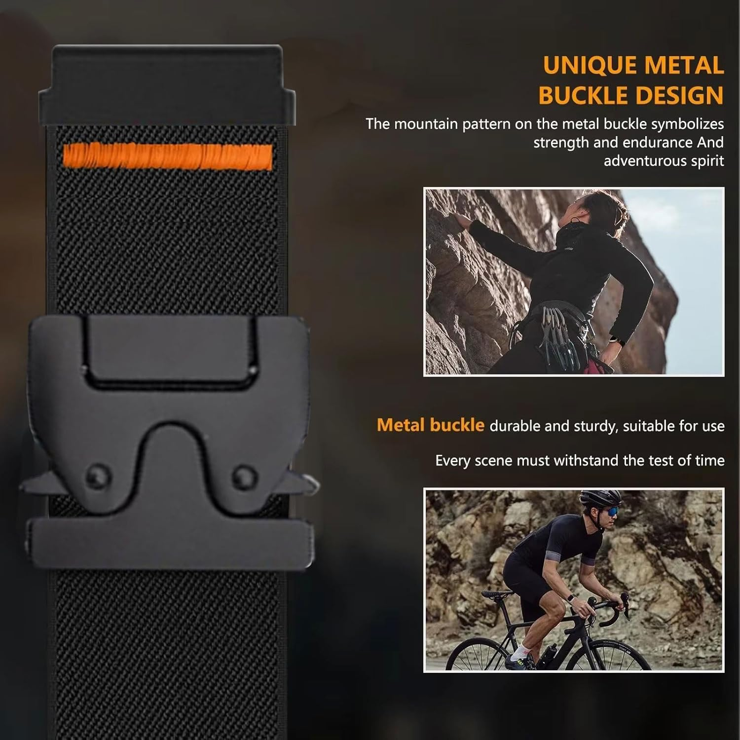 KUWAI Sports Bracelet Compatible with Amazfit T-Rex 3 Bracelet, Elastic Nylon Watch Strap, Durable Stainless Steel Metal Buckle, Soft Replacement Strap for Amazfit T-Rex 3 Bracelets for Men Women (4) image number 2