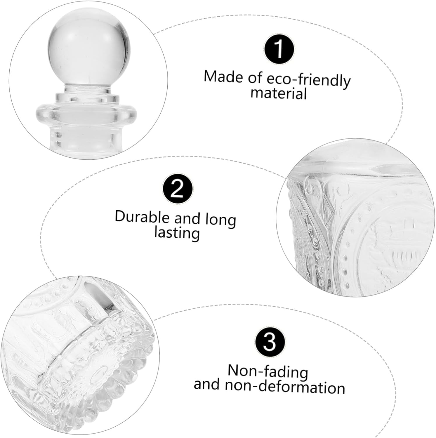 GARVALON 2Pcs Car Air Vent Aromatherapy Essential Oil Bottle Decorative Bottle Perfume Dispenser