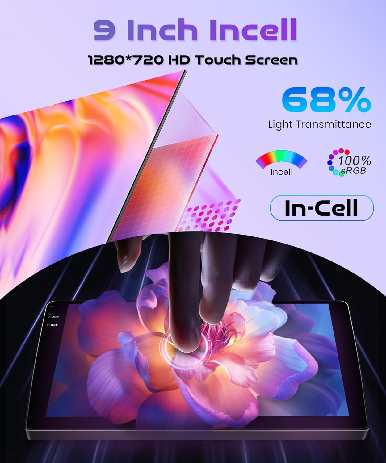 4G+128G Car Radio for Audi TT 2006-2014 Android 15 Car Stereo Wireless Carplay Android Auto, Rimoody 9'' HD Touchscreen Mirror Link GPS Navigation Wifi Bluetooth FM/RDS EQ-32 SWC Backup Camera image number 4