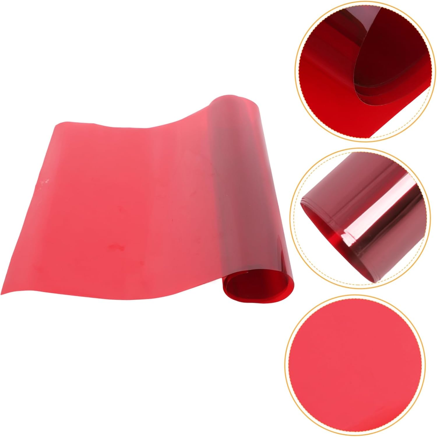 STOBOK Sunset Atmosphere Light Film Red Gel Light Filter for Photo Correction Lighting Film Correction Gel Sheets image number 3
