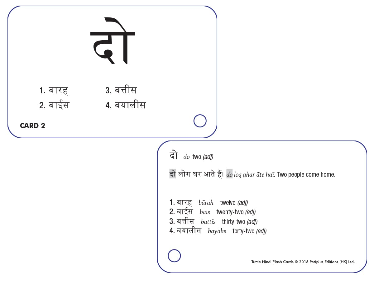 Hindi Flash Cards Kit: Learn 1,500 Basic Hindi Words and Phrases Quickly and Easily! (Audio CD Included) image number 6