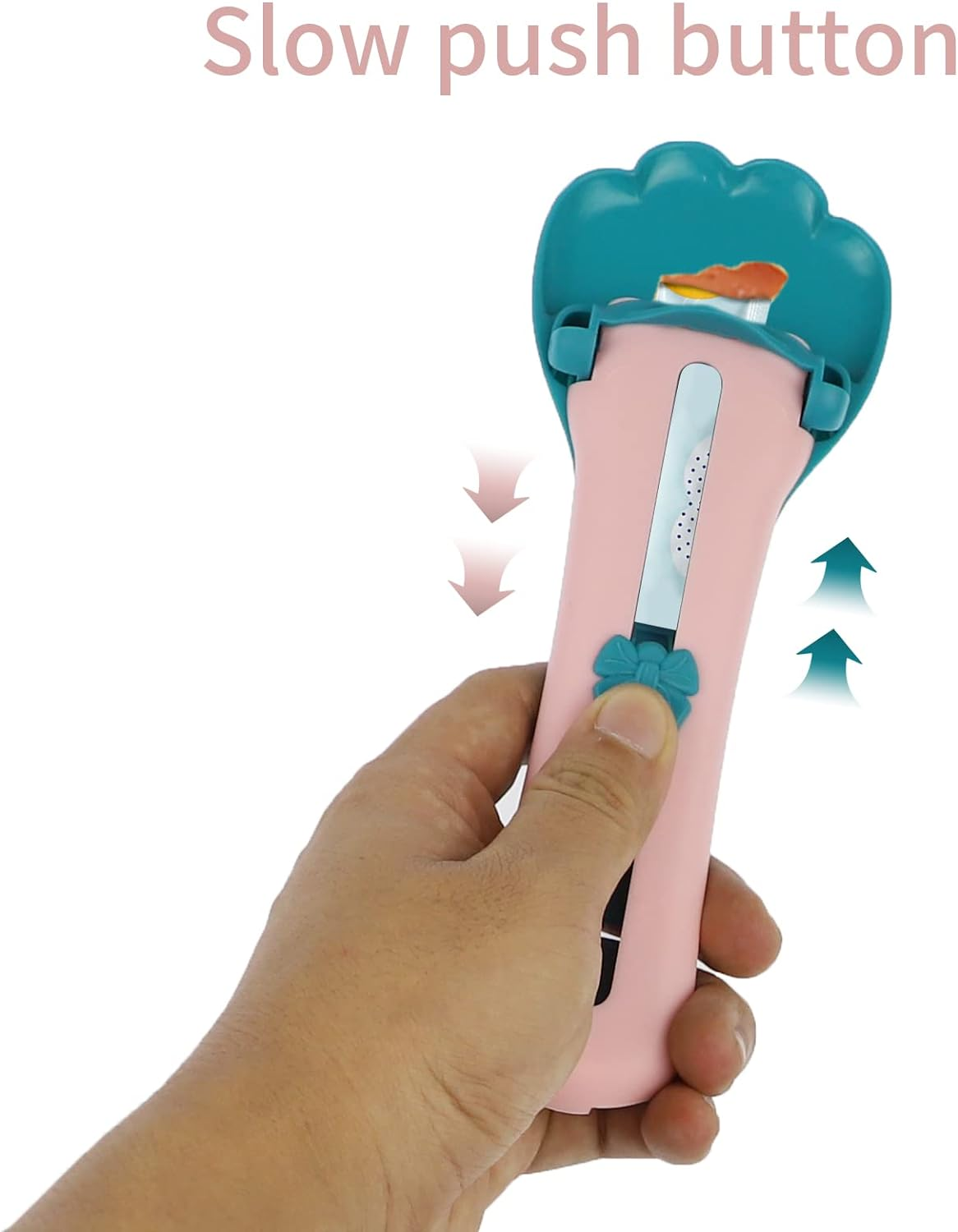 2Pcs Cat Strip Squeeze Spoon, Cute Cat Paw Shape Pet Feeder Lickable Snack Scoop for All Cats, Detachable Wet Food Spoons Multifunctional Feeding Tool for Treats, Liquid Snacks, Water image number 5