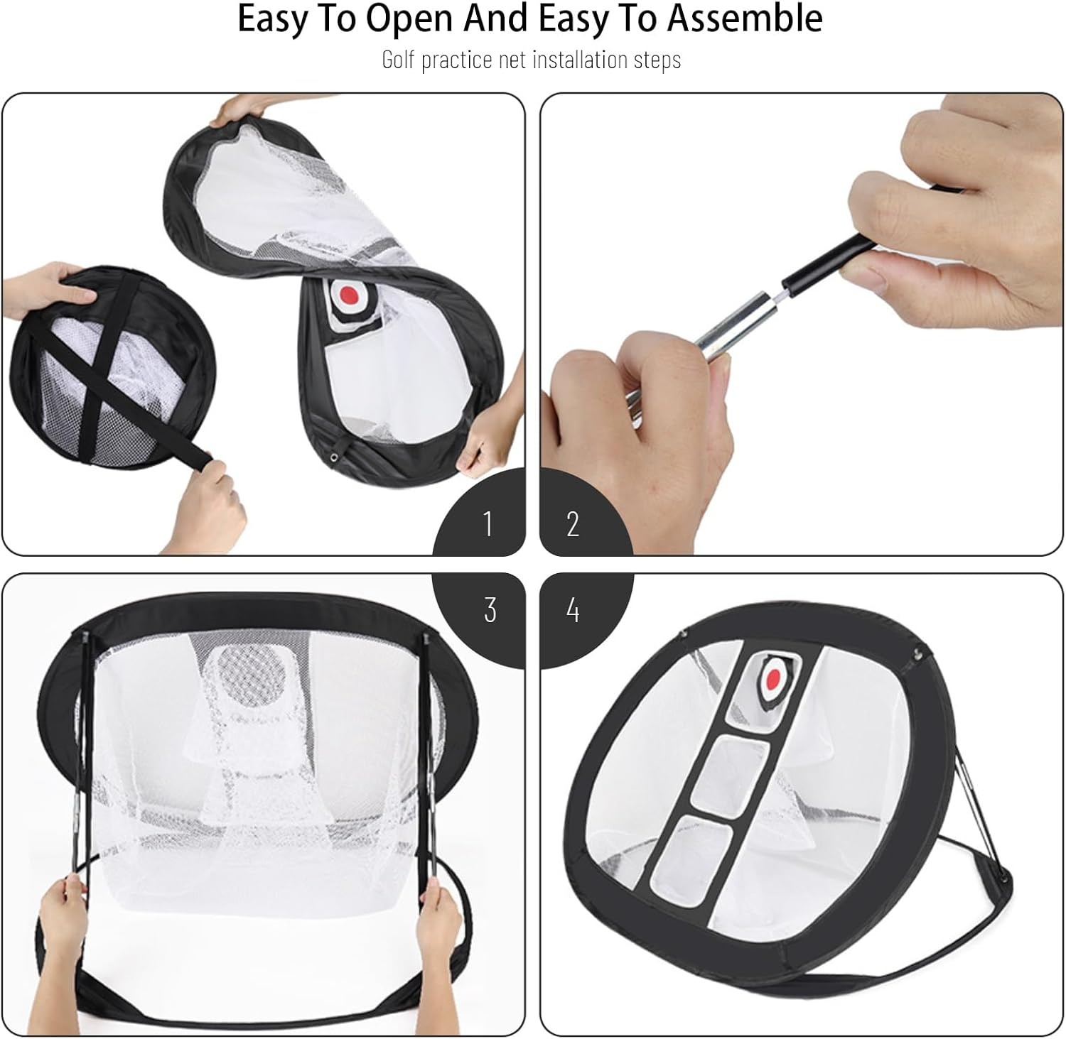 Golf Chipping Net with Sandbags - Stable Indoor/Outdoor Golf Practice Net for Backyard Accuracy and Swing Training, Portable Design, Parent-Child Activities image number 3