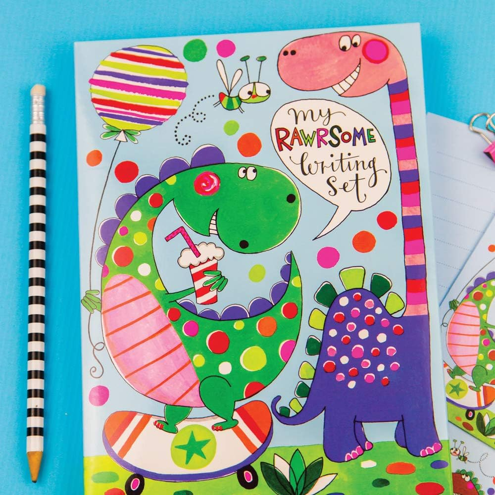 Rawr-Some Children'S Letter Writing Set Wallet by Rachel Ellen Designs - Dinosaur image number 2