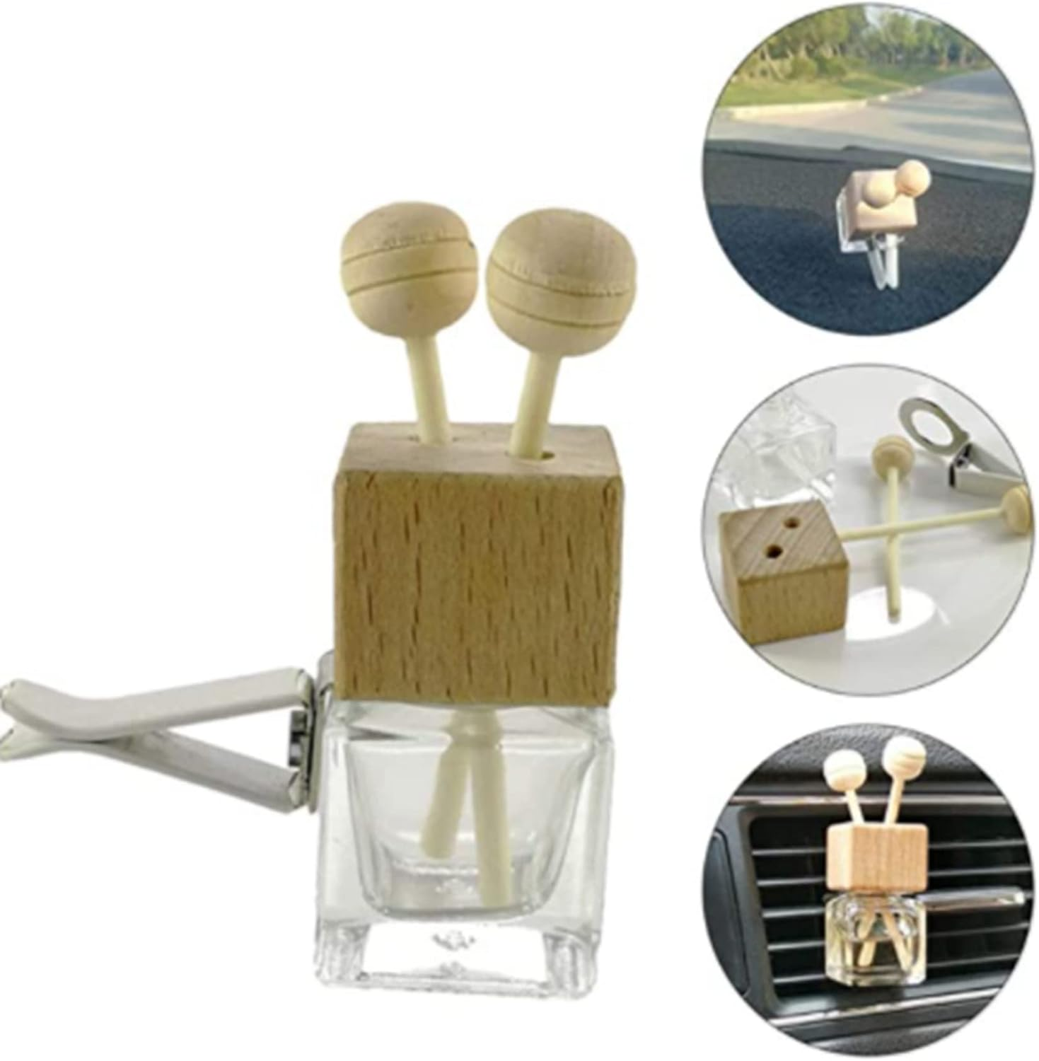 20Pcs Car Perfume Vent Clip Auto Air Outlet Perfume Bottle Remove Odor Essential Oil Diffuser Aroma Fragrance Diffuser image number 5
