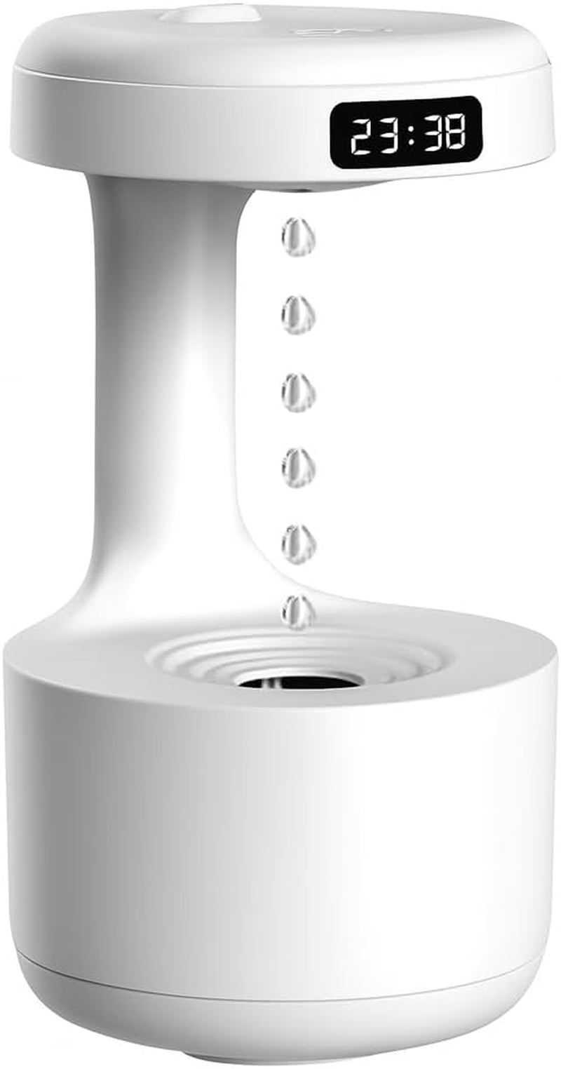 OZSTOCK 1000Ml Soundwave Humidifier with Night Light - Ultra Quiet USB Personal Humidifier for Bedroom, Anti-Gravity Cool Mist Humidifier for Home Office Desk, Dry Air Relief