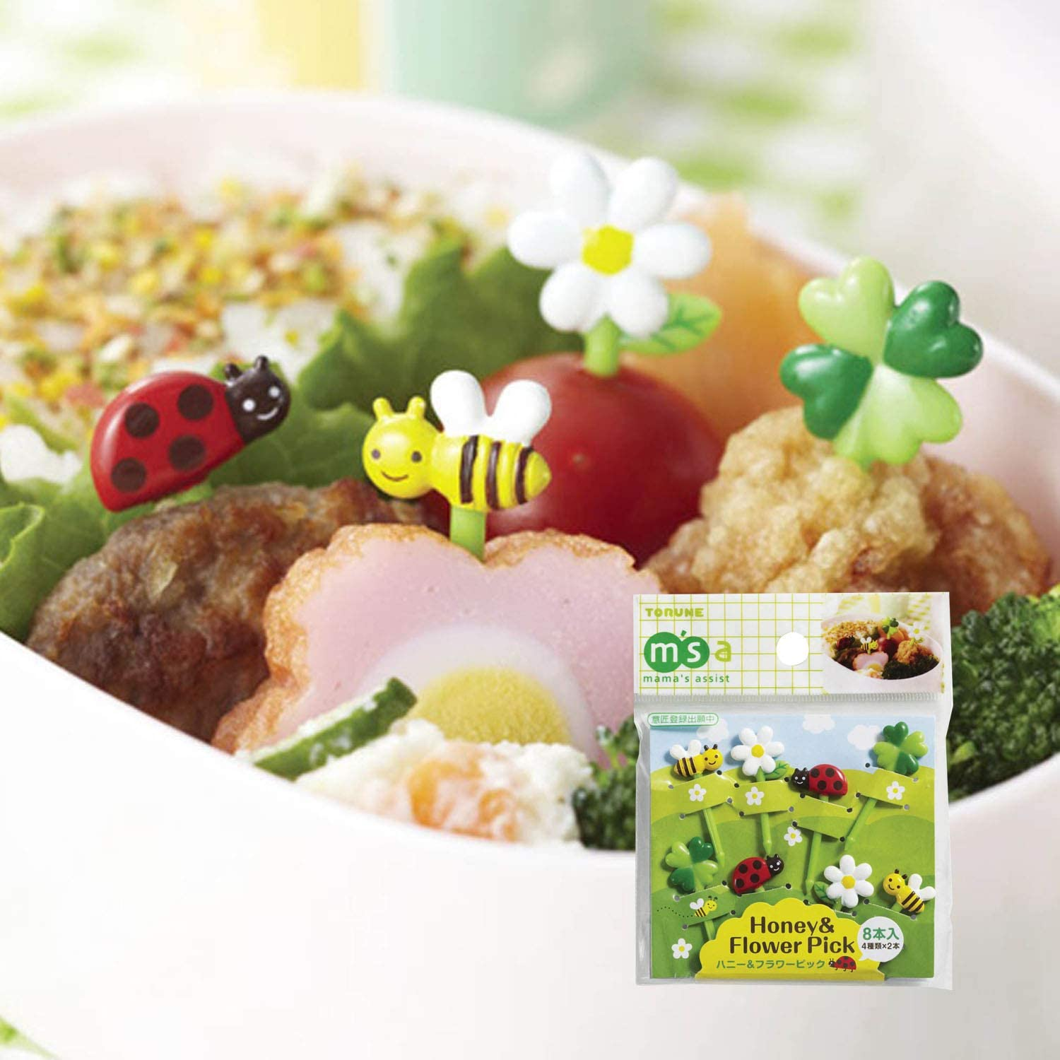 Torune Mama'S Assist Food Picks Bento Lunch 8 Pieces 2 Pack Set