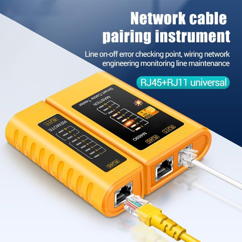 Zerodeko Network Cable Tester &ndash; Portable Ethernet LAN RJ45 Cable Tester Tool for Cat5 Cat6 Internet Wire Testing image number 6