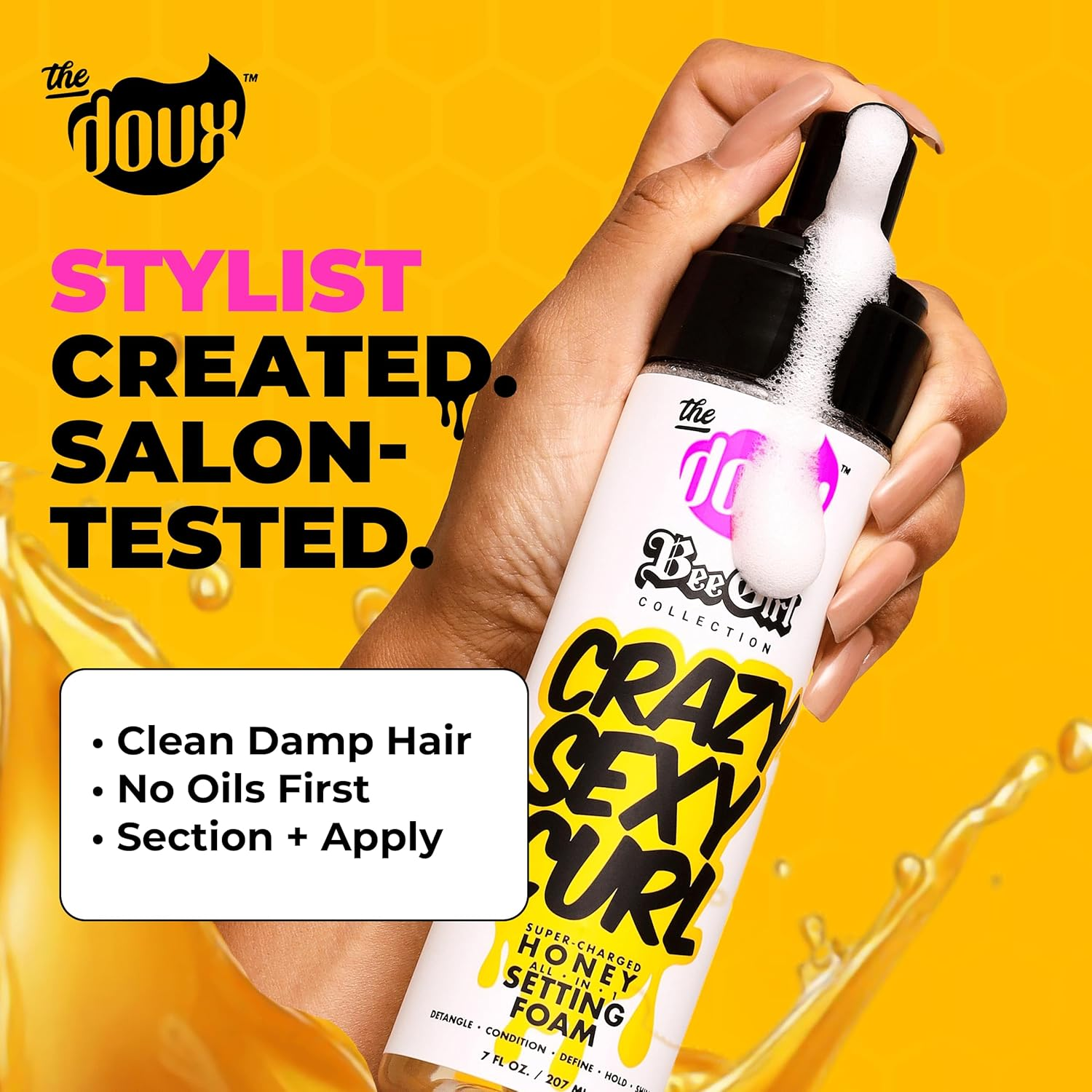The Doux Crazy Sexy Curl Honey Setting Foam, 207Ml