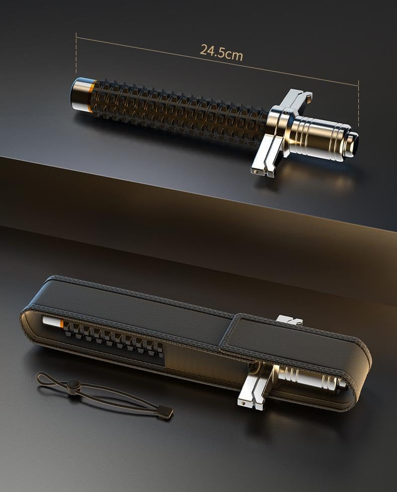 Telescopic Trekking Pole, Hand-Held Collapsible Stick, Expandable Baton, 78Cm Extended Length, Anti-Slip Grip, Lightweight Hiking and Mountaineering Staff with Carry Bag