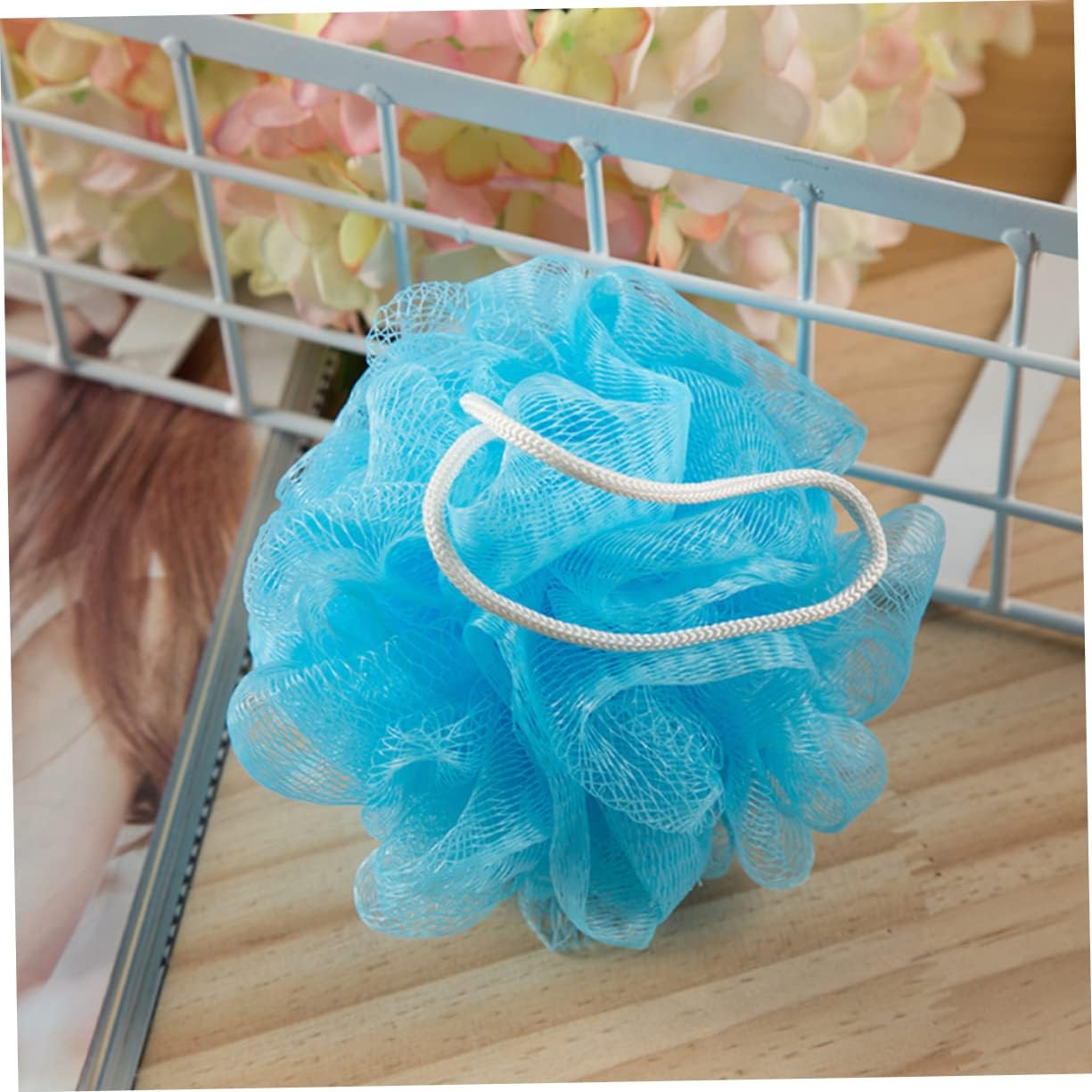 Mikinona 16 Pc Set Bath Ball Shower Ball Mesh Nets Gentle Body Scrubber Skin Care image number 6