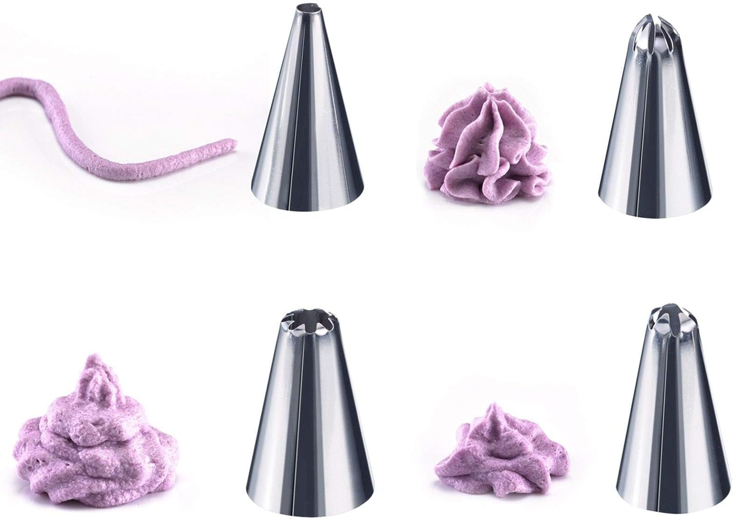 Westmark Decorating Bottle Set, 2 Bottles and 4 Nozzles, with Caps, Plastic/Stainless Steel, Transparent/Red/Silver, 31142260 image number 3