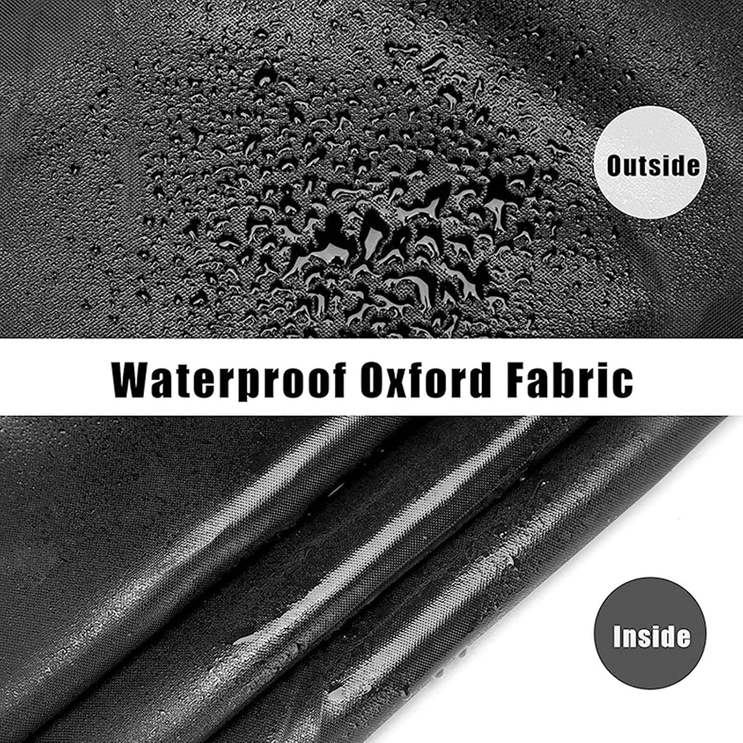 Rollator Travel Bag, Heavy Duty Extra Large Waterproof Wheelchair Bag, Foldable Oxford Cloth Chair Storage Bag for Folding Walker, Compact Wheelchair, Transport Chair (Black) image number 4