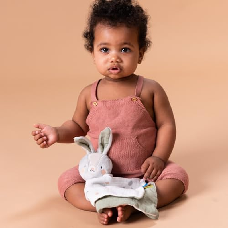 Taf Toys Rylee Bunny Blankie &ndash; 100% Soft Cotton Baby Comforter, Transitional Security Blanket for Newborns & Infants 0M+, Plush Bunny Lovey, Machine Washable, 36X20Cm image number 2
