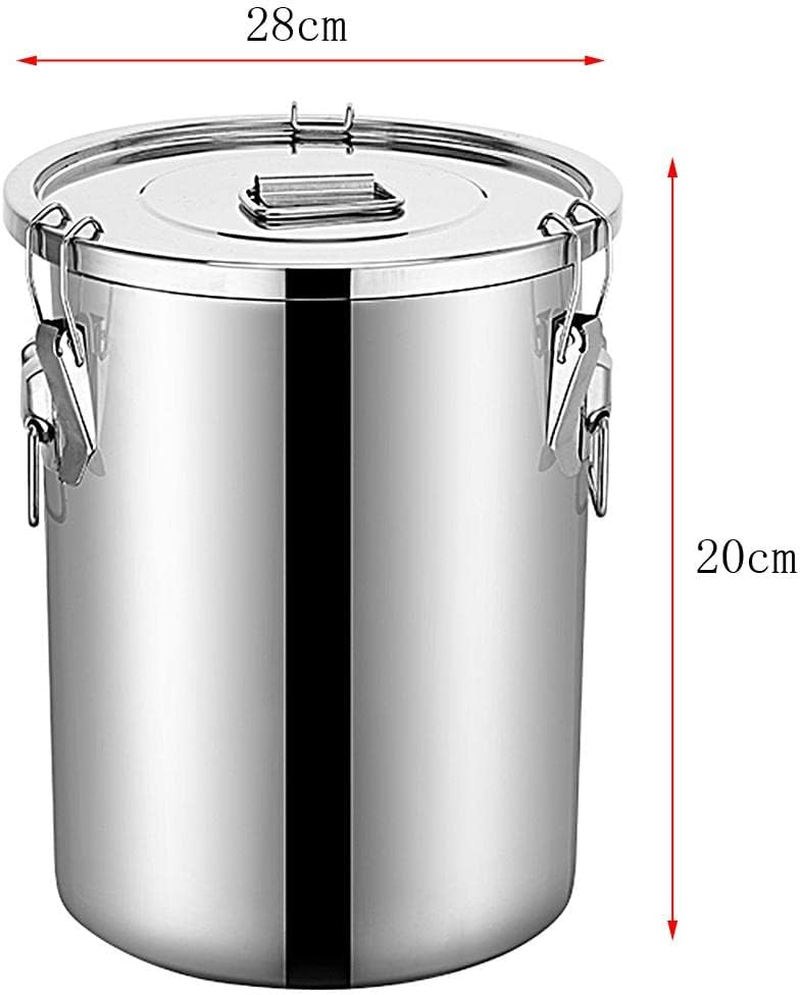 Fenteer for the Kitchen Stainless Steel - Great for Kitchen Counter, Food Storage Container, And, Silver, 9L image number 4