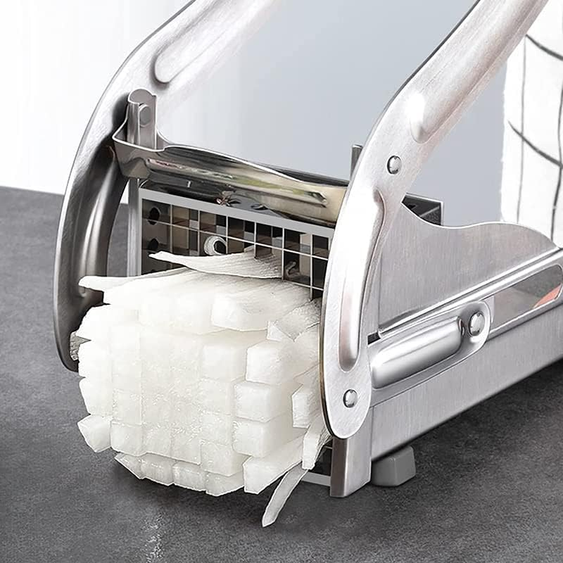 AIMALL Chip Potato Chipper Maker French Fries Dicer Slicer Chopper Cutter + 2 Blades image number 6