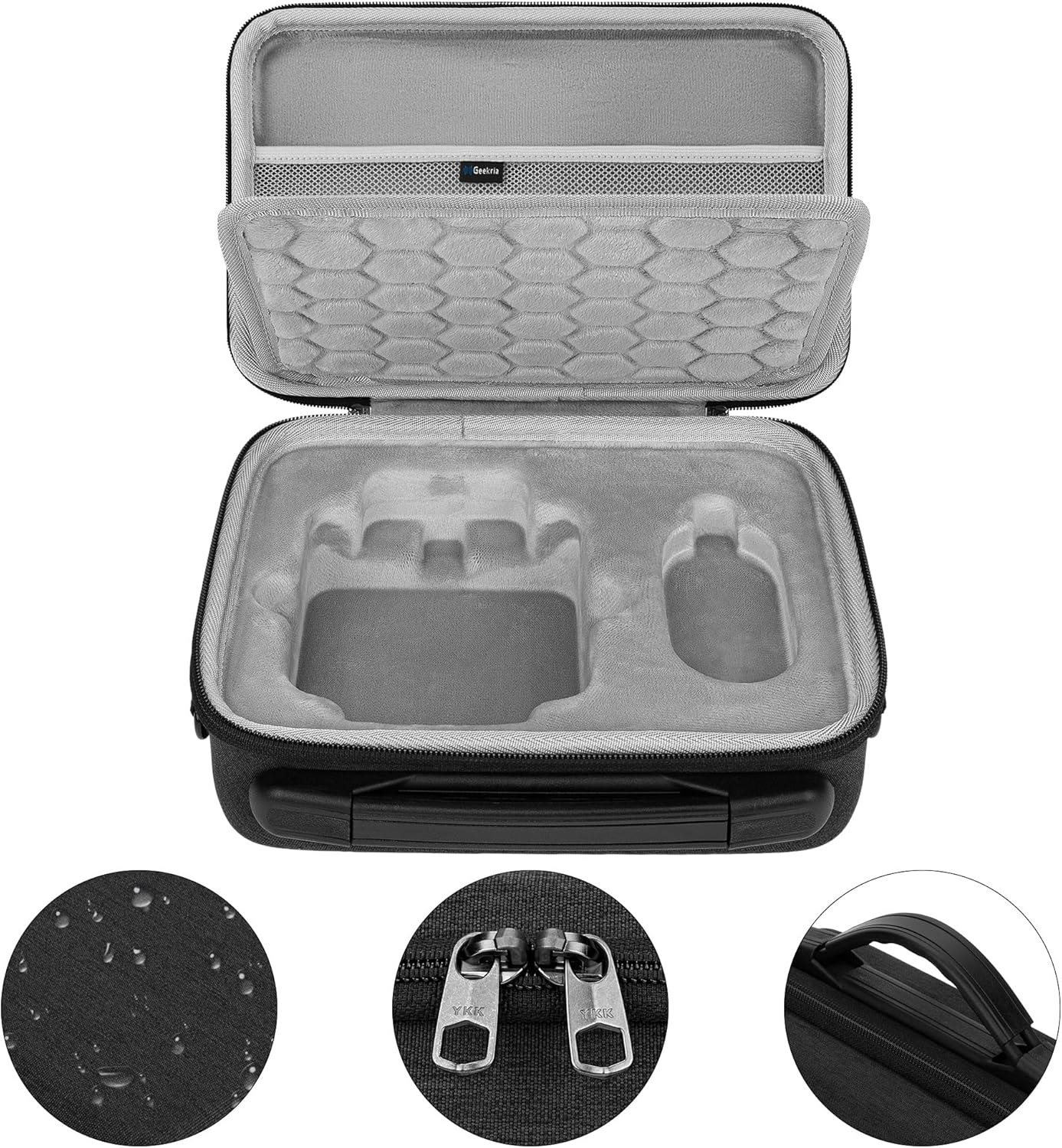 Geekria Carrying Case Compatible with Xbotgo, Chameleon Hard Shell Protective Travel Bag (Dark Gray) image number 5