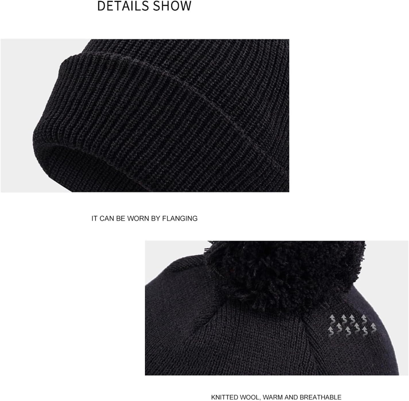 Unisex Thermal Snowstar Beanie,One Size,Bottle Green image number 2