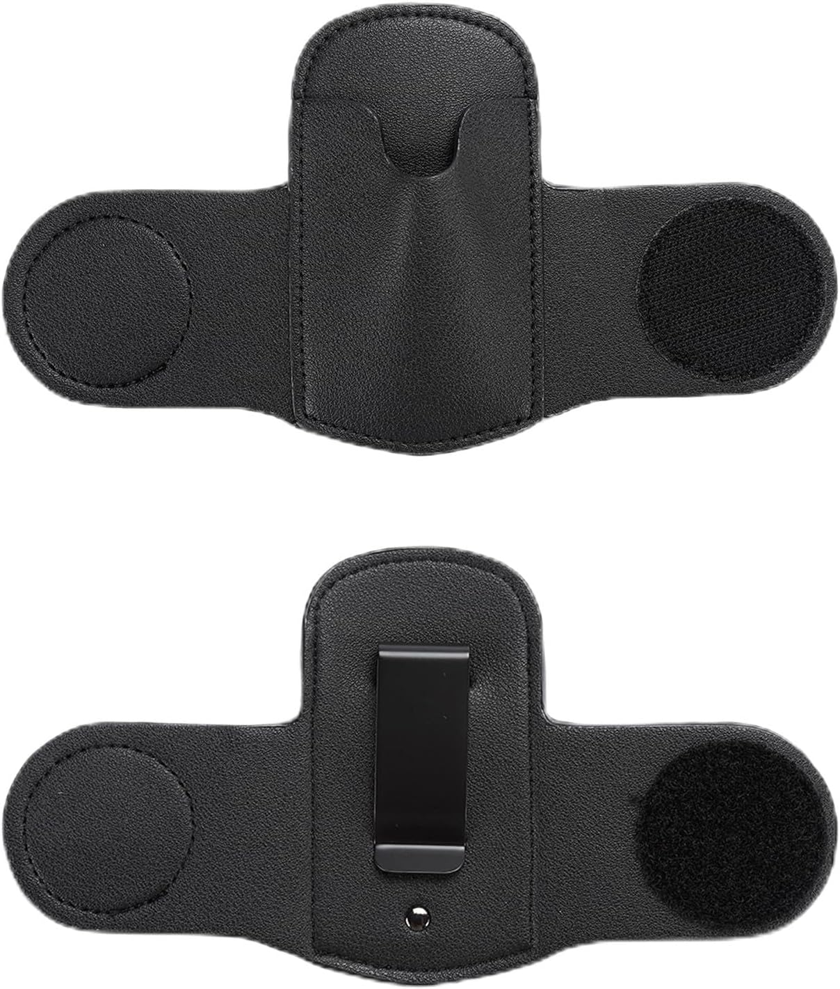 Leather Stethoscope Holder Hip,Black PU Leather Lightweight Universal Clip-On Stethoscope Hip Holder, Universal for Physicians and Nurses image number 5