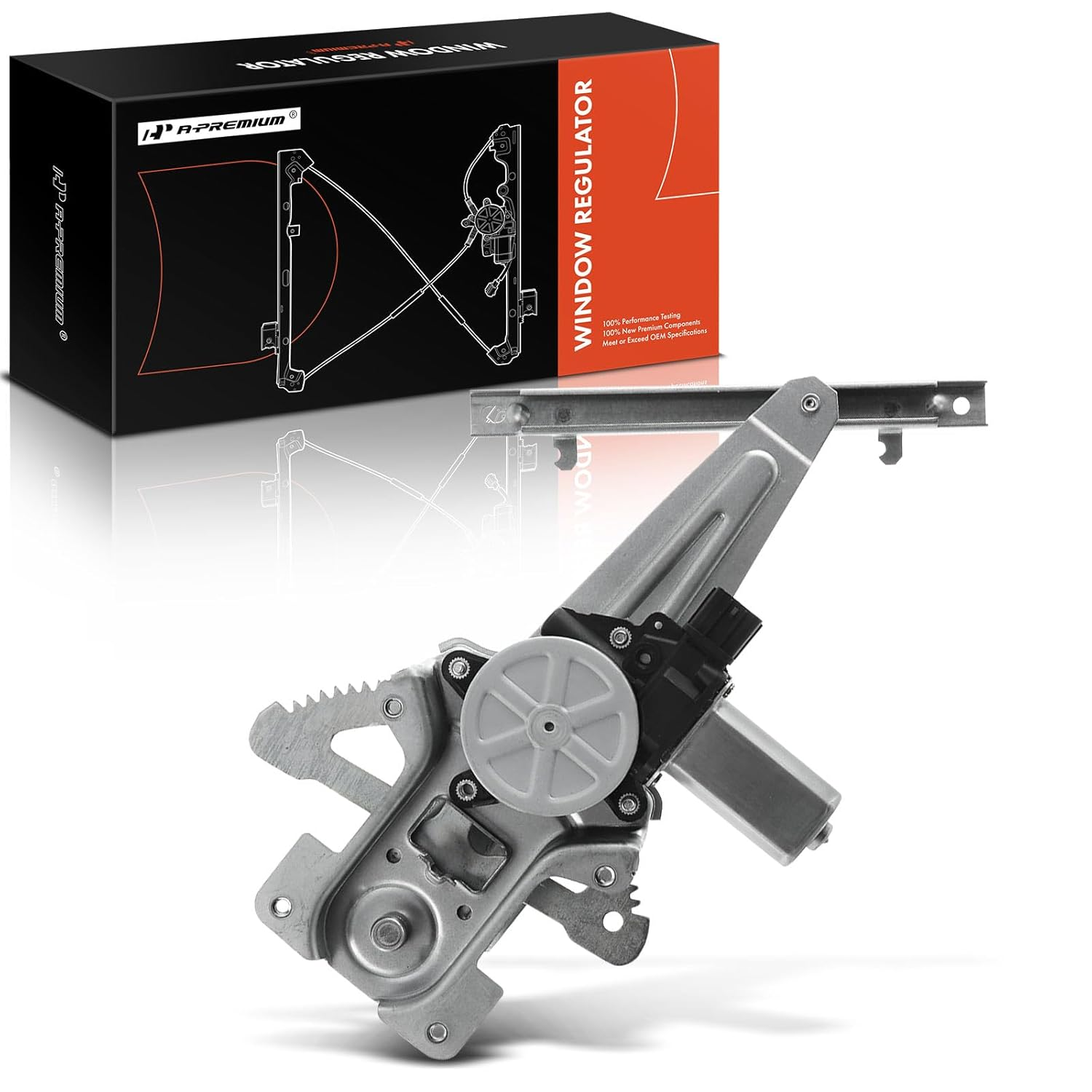 A-Premium Electric Power Window Regulator with Motor Compatible with Mitsubishi Lancer 2008 2009 2010 2011 2012, Rear Left Driver Side, Replace# 5743A065, 5743A108 image number 5