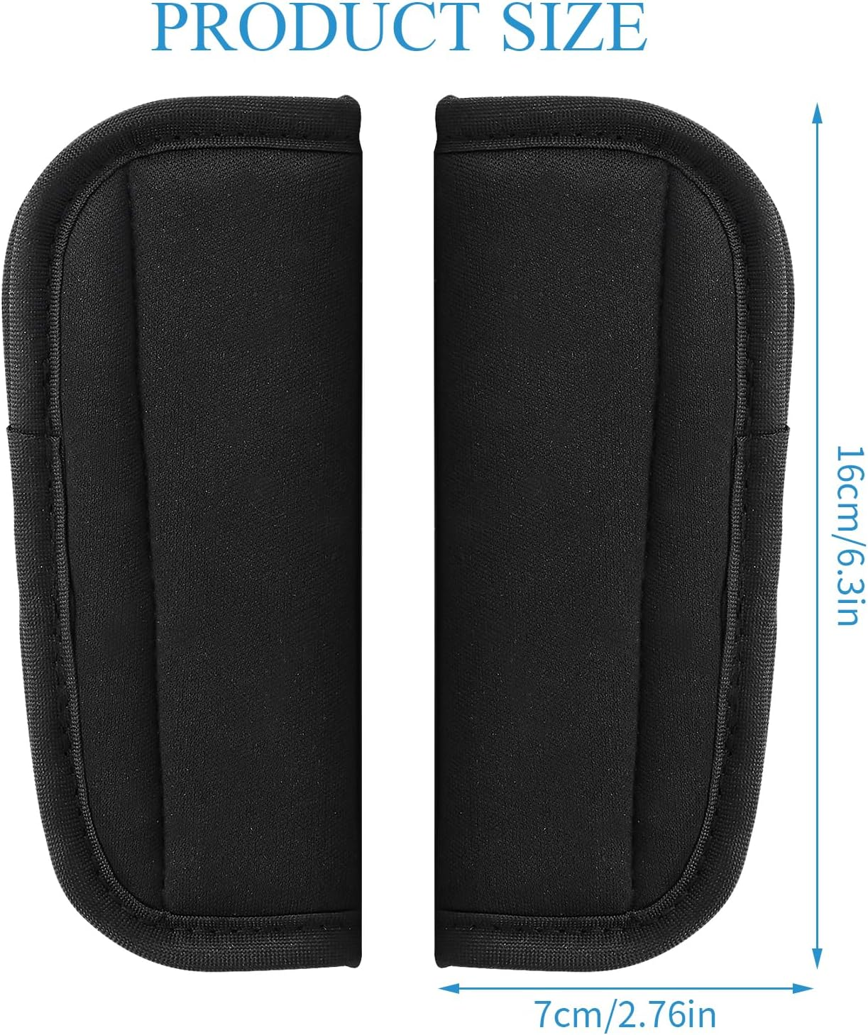 Shoulder Strap Covers for Stroller Baby 2 Pieces Baby Stroller Car Seat Strap Covers Universal, Seat Belt Pads for Kids, Car Seatbelt Strap Covers, Pushchair Strap Covers, Soft Seat Belt Cushion image number 1