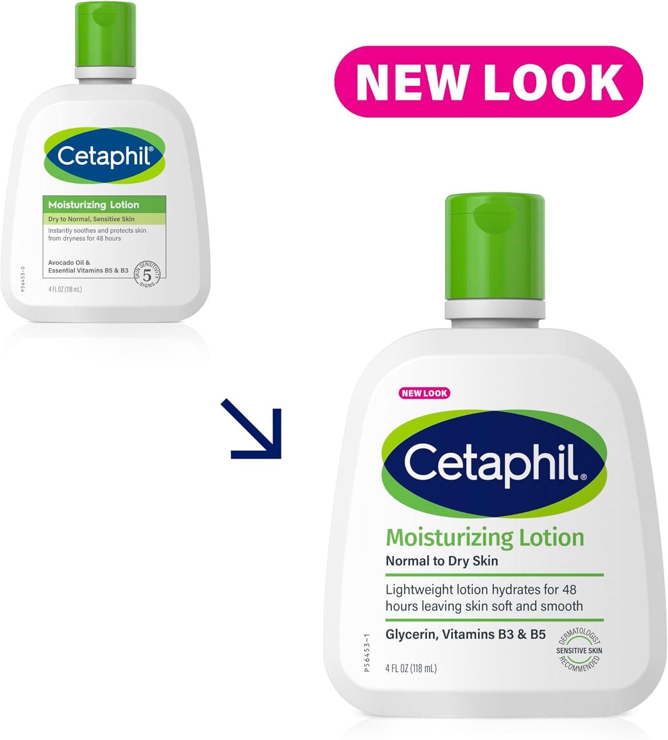 Cetaphil Face & Body Moisturizer, Hydrating Moisturizing Lotion for All Skin Types, Suitable for Sensitive Skin, NEW 4 Oz Pack of 3, Fragrance Free, Hypoallergenic, Non-Comedogenic image number 2