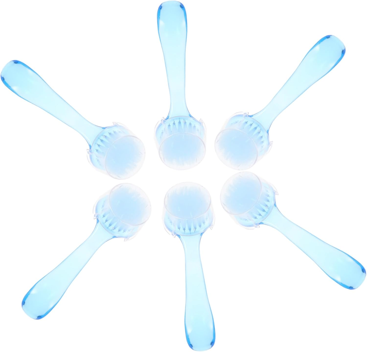 DECOMELODY 6Pcs Manicure Nail Brush round Head Brush Professional Nail Dust Cleaning Tool Home Salon Accessory image number 2